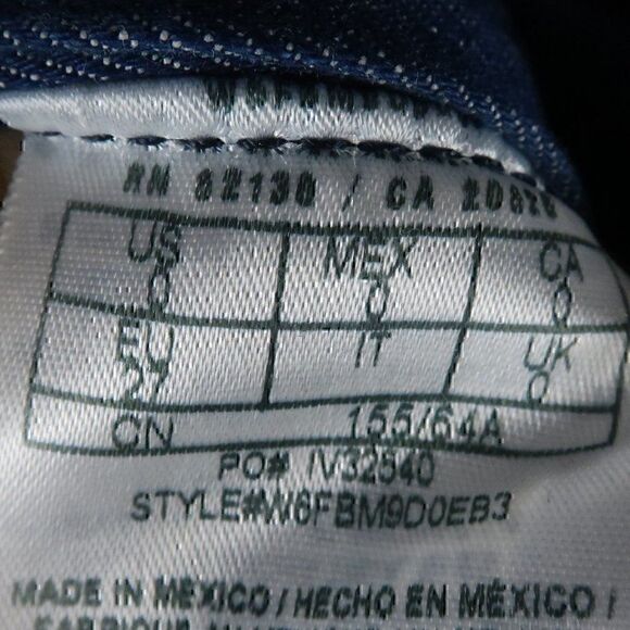 GUESS  ELLA BLUE DENIM FLARE LEG ADJUSTABLE STRAP TIE WAIST JUMPSUIT OVERALLS - Picture 4 of 16